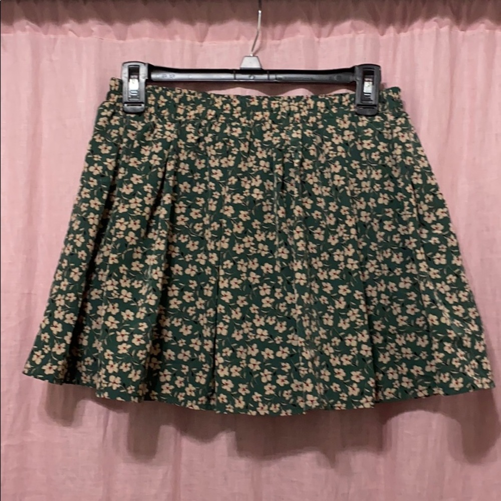 Flower print skirt